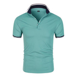 Playera De Hombre Solapa Camisa Polo Tenis Deportivo Casual