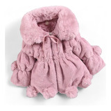 Chaqueta Peludita Plush De Invierno Para Niñas