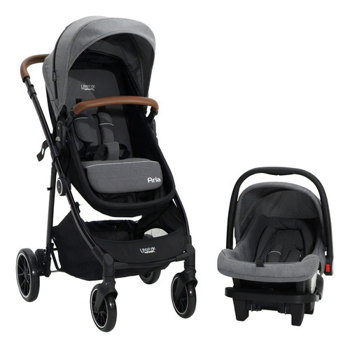 Carriola Con Portabebe Gris Aria Lifestyle By Infanti Color Del Chasis Negro