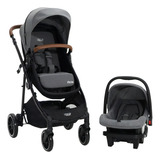 Carriola Con Portabebe Gris Aria Lifestyle By Infanti Color Del Chasis Negro