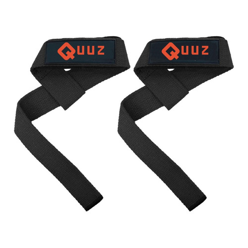 Cintas De Fuerza Poder Straps Quuz Levantamiento Negro