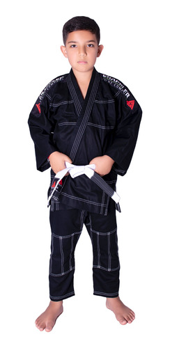 Kimono Jiu Jitsu Reforçado Preto + Faixa Grátis !!!