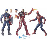 Spiderman Capitan America Iron Man Marvel Legends Civil War