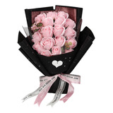 W Roses Bouquet De Flores Artificiales Preservadas Falsas Pa