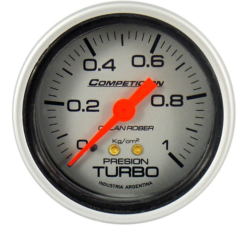 Presión Turbo Competición 60mm Orlan Rober 1 Kilo Manometro