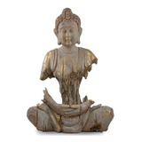 Busto De Buda Petrificado 38 Cm Imagen Deco