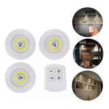 Luz Neutra Led De Toque Control Remoto X 3 A Pilas Sin Cable