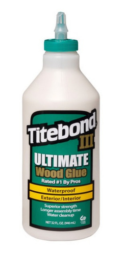 Cola Luthier Titebond 3 Ultimate Wood Glue 1,05 Kg ( 946ml)