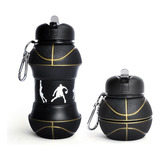 Botella De Silicona Plegable Botilito Balón De Baloncesto