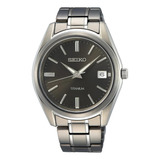 Relógio Seiko Quartz Sur375b1 G1gx Titanium 40mm Safira