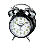 Despertador Digital Casio Vintage Tq362 Reloj Alarma Campana Color Blanco