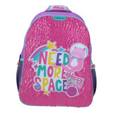 Mochila Grande Escolar Chenson Happy Girl Primaria Niña Gato Espacial Bogui Hg64445-p Color Rosa