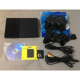 Playstation 2 Slim - Opl Instalado + 2 Controles + 2 Memory Cards