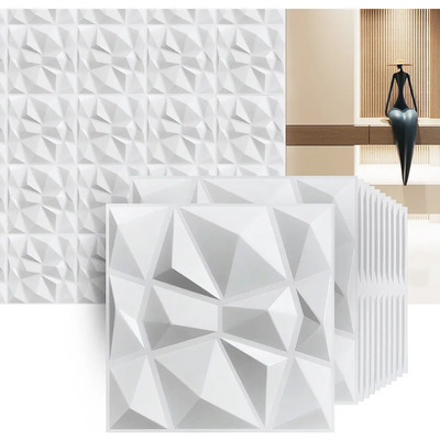 20 Unidades, Paneles Decorativos 3d De Pvc Para Paredes, 30x30 Cm, Color Blanco, Deco Pvc, Lamina Marmol Pvc, Panel 3d | MercadoLibre