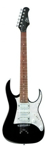 Guitarra Electrica Stratocaster Eko Hsh Jap2bk Hambuckers Color Negro Orientación De La Mano Diestro