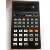 Calculadora De Mesa Bolso Casio Fx 101 Antigo Detalhe Tampa