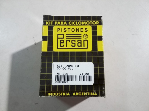 Piston Perno Y Aros Kit Persan Zanella 50 Cc Due Medida 2.00