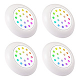 Lámpara De Piscina De 4 Piezas, 12 V, 12 W, Rgb, Multicolor