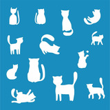 Stencil Gatinhos Para Pintura - Tamanho 17x17 Cm - 1 Unidade