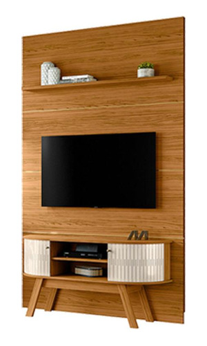 Estante Home Theater Com Bancada Silverstone Naturale Off