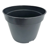 100 Vasos Preto Plástico Mudas Plantas Pote 13 Promoção