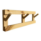 Perchero Escandinavo De Pared De Madera De Pino 3 Ganchos