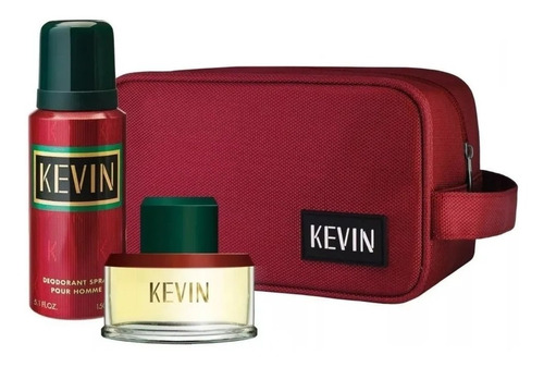 Kevin Rojo Estuche Bolso Con Perfume 60ml + Desodorant 150ml