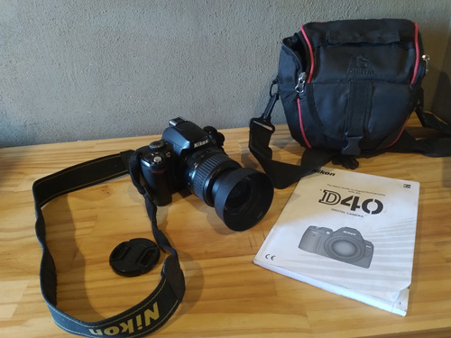 Cámara Reflex Nikon D40 + Lente 18-55 Mm + Sd4gb +accesorios