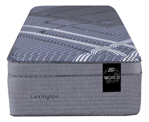 King Koil World Luxury Lexington Colchón 1 Plaza 190cm Y 80cm De Resortes Con Pillow Viscoelástico Color Gris