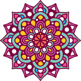 Vinilo Pared Mandala Color A1 Decoracion Wall Stickers