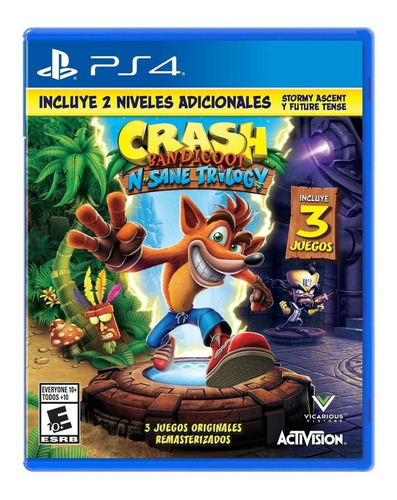 Crash Bandicoot: N. Sane Trilogy 2.0  Ps4 Físico Ade