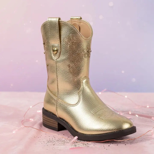 Botas Niñas Vaquera Rosa Rodeo Country Cowboy Tendencia Moda