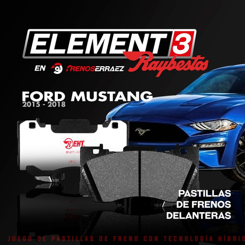 Pastillas De Freno Ford Mustang Raybestos Element 3 Foto 6