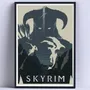 Cuadro Gamer Skyrim Juego Deco30x40 Cm Con Vidrio | Envío gratis