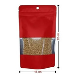 150 Bolsas Doypack 15x22+4 Cm Aluminio