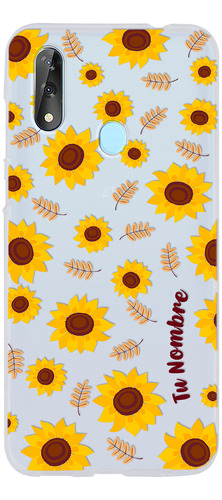 Funda Para Zte Girasoles Para Mujer Con Tu Nombre