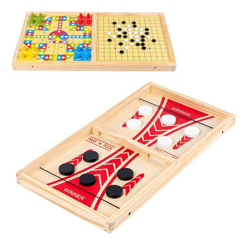 Puck Juego De Mesa De Madera Juegos De Hockey Juego Grande