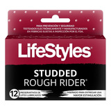 Lifestyles Studded Rough Rider 12 Unidades