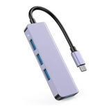 Hub Adaptador Usb Tipo C 4 En 1 Para Mac Macbook Windows