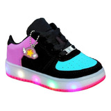 Tenis Zapato Deportivo Corte Bajo Para Niñas Con Luces