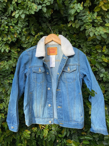 Campera Jean Levi's Con Corderito, Talle M 12/13 Años