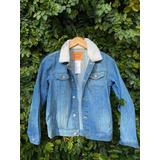 Campera Jean Levi's Con Corderito, Talle M 12/13 Años