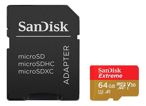 Micro Sd 64gb Sandisk Extreme A1 4k Ultra Hd Gopro Dron 