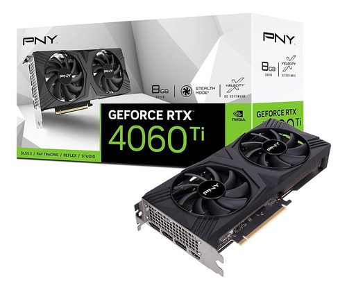 Pny Geforce Rtx 4060 Ti 8gb Verto Dual Fan Tarjeta Gráfica D