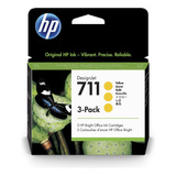 Cartucho De Tinta Hp 711 Amarillo 3 Pack 29ml