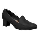 Sapato Feminino Piccadilly Slipper Loafer 110102 Salto Médio