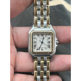 Reloj Cartier Panthere De Oro Y Acero Original De Mujer