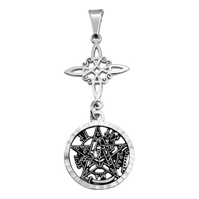Dije Bissier Nudo De Brujas Con Tetragramaton Plata 925 Color Plateado | Meses sin interés