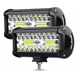 Par Faros 7 Auxiliares 120w Triple-fila 6000k