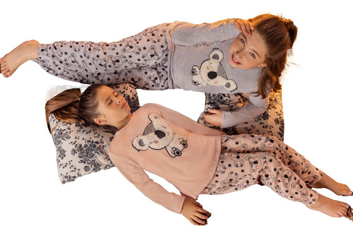 Pijama Invierno Nena Niña Jersey Koalas Lencatex Art. 23924